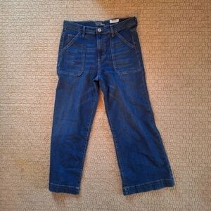 Time & Tru Women's High Rise Wide Leg Blue Jeans Size 6 NWT